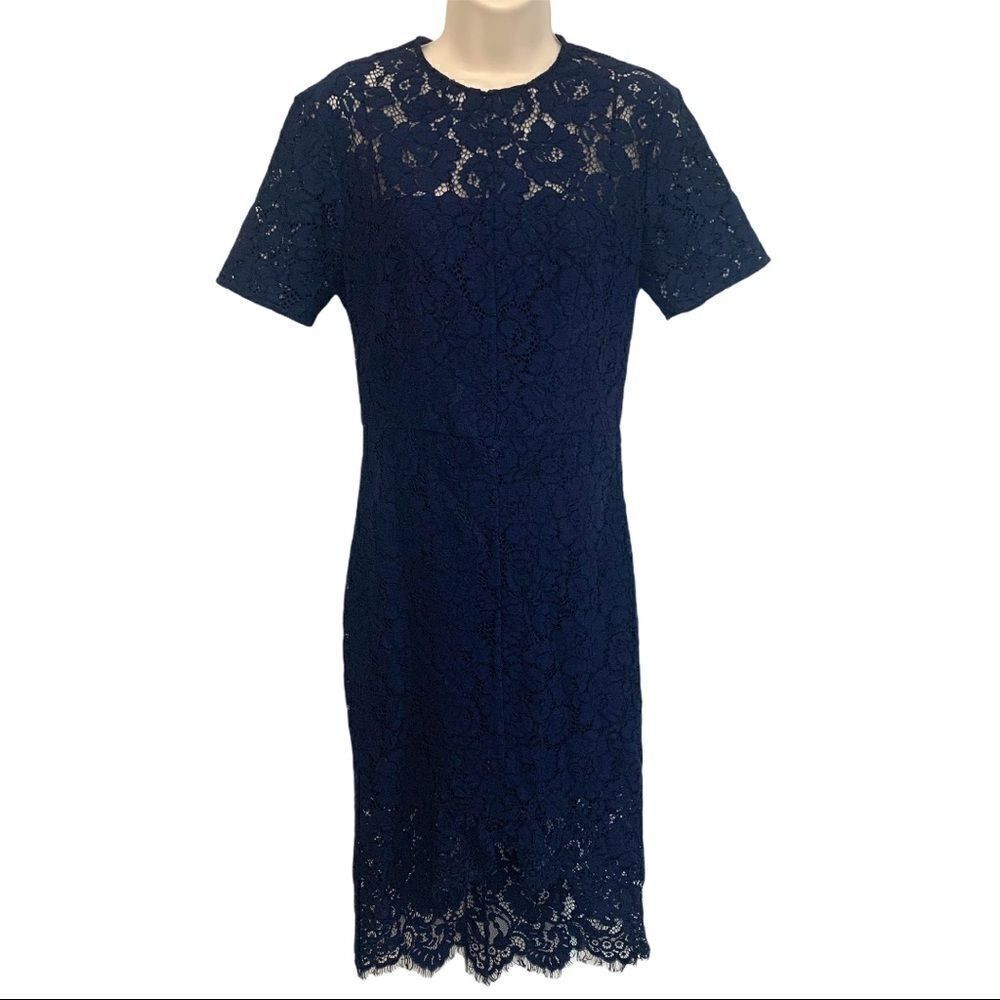 LOVER Oasis Fitted Dress In Navy